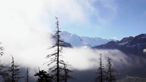meditative floating clouds switzerland alps timelapse