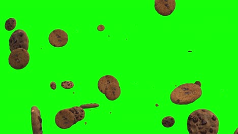 animación de bucle de galletas de chocolate
