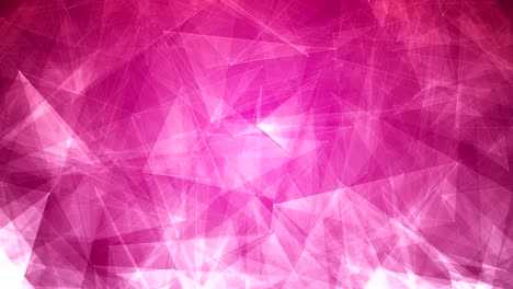 4k abstract glowing futuristic, network, technology, science, celebration geometrical pink - purple loopable background with triangles