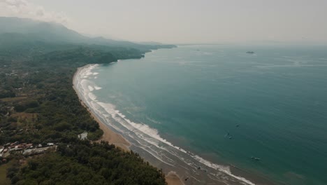 Aerial-View-Of-Punta-Uvita-And-Beach-In-Western-Costa-Rica,-Central-America