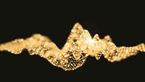 4k abstract gold particles.