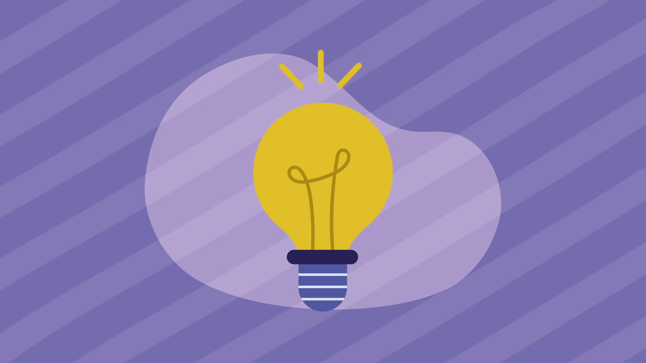 animación de energía de la bombilla