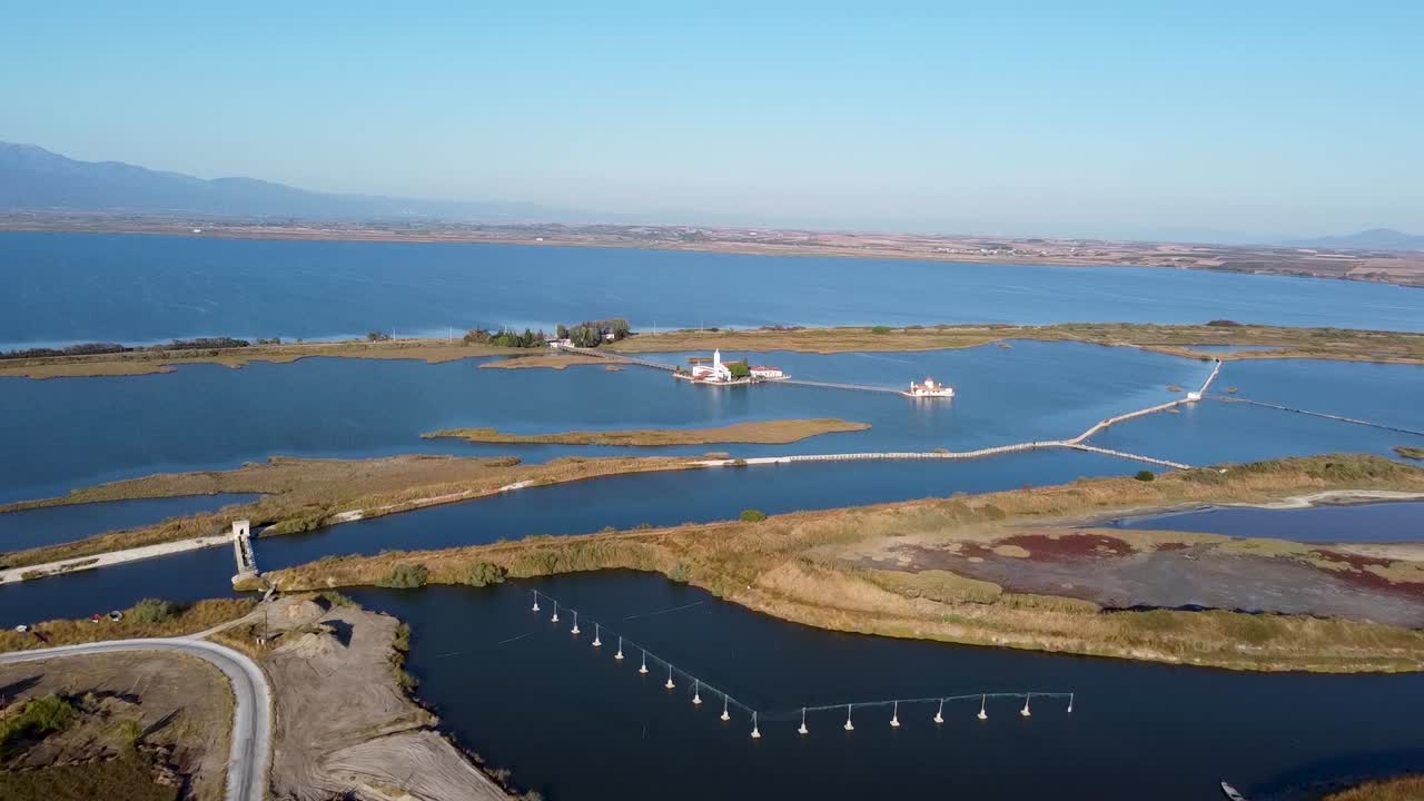 스테이트 수도원의 공중 촬영