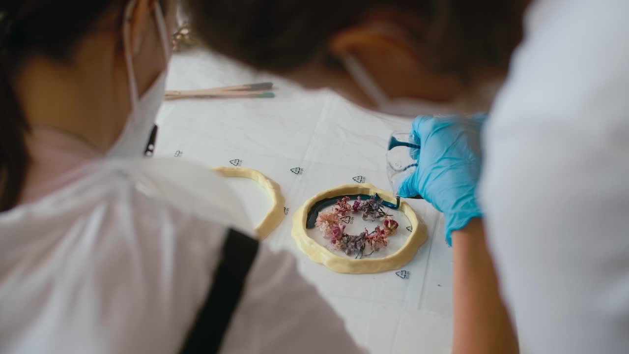 Resin Art Project: Creating Floral Coasters