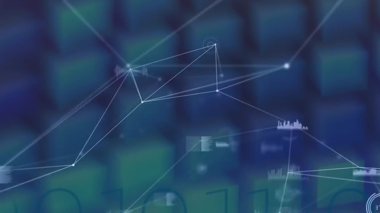 animación de la red de conexiones a través del procesamiento de datos