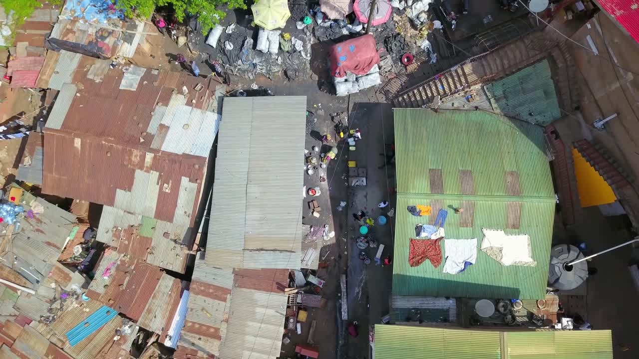 Old House Roofs On The Slum Residential Near Bugolobi In Kampala, Uganda
