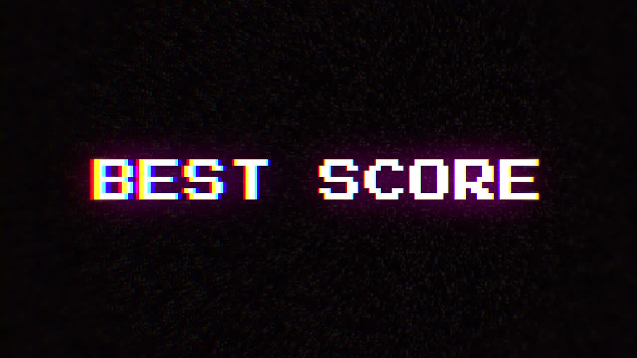 Intentional digital artifact injection fx animation, decoding a noisy scambled 8-bit text: best score