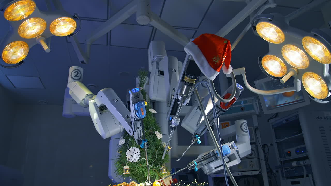 Medical robot da Vinci for surgery. Surgeon medical robot da Vinci surgery technology machine