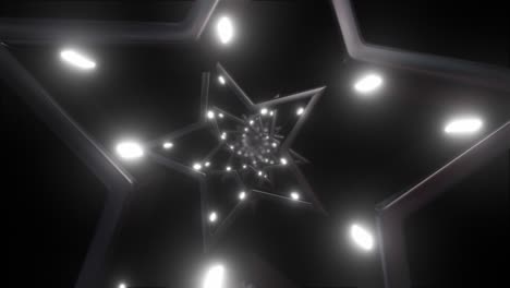 abstract star tunnel 3d render