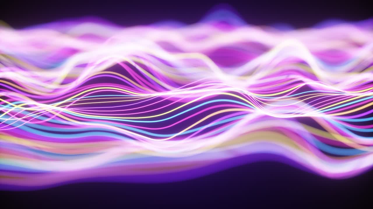 추상적인 반이는 파동 패턴