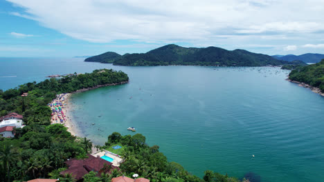 Beautiful-Brazilian-coast-beach-scene-with-mountains-in-the-background