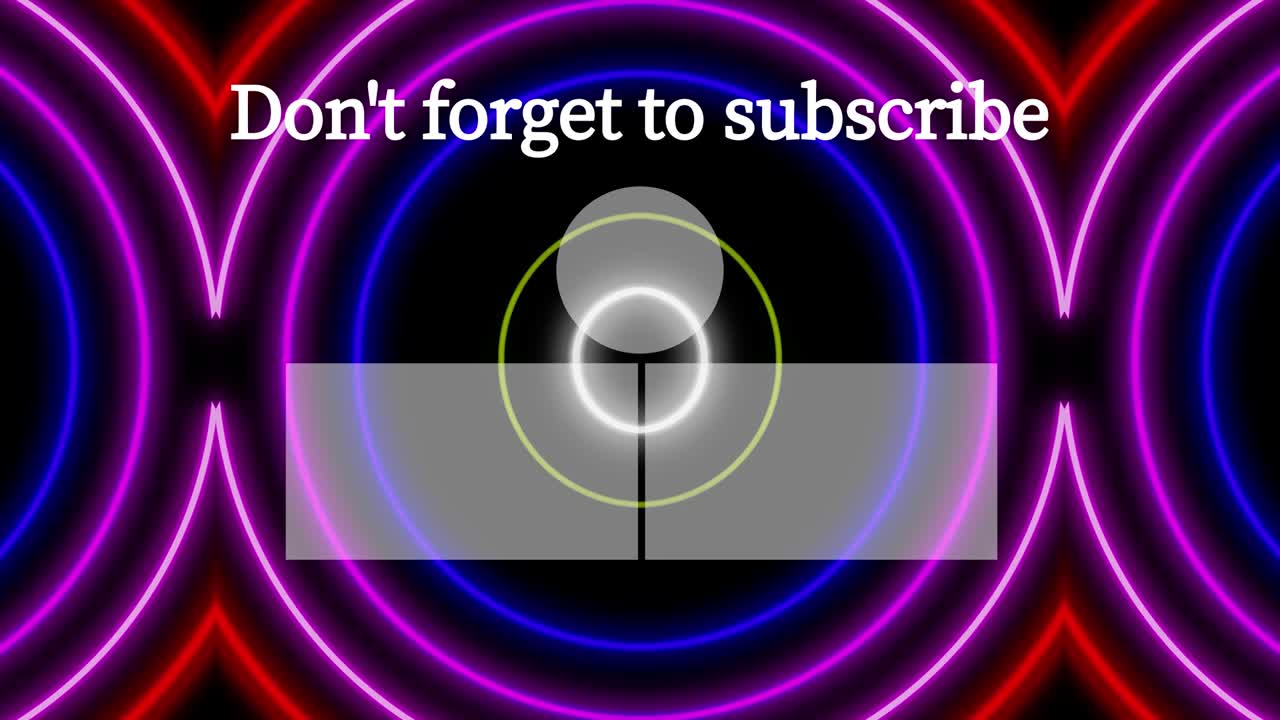 네온 표지판 패턴 엔드 카드 엔딩 스크린 모션 그래픽