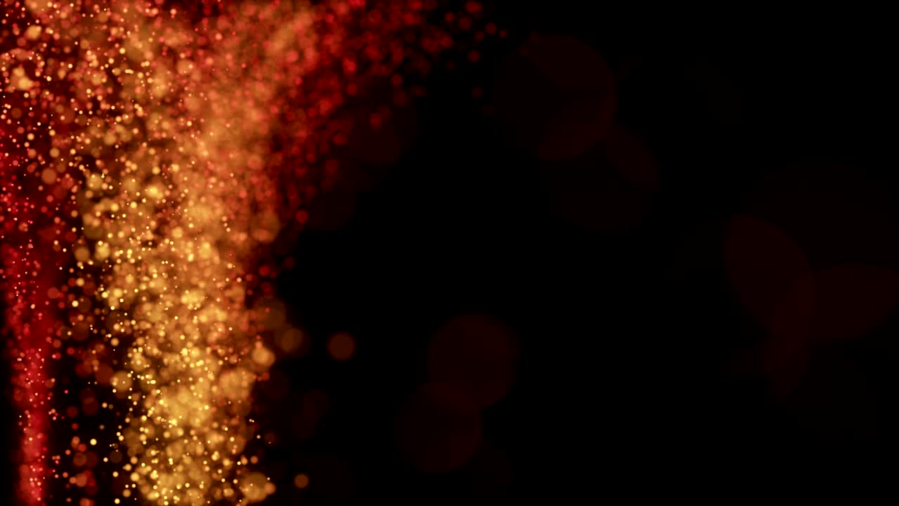 partículas rojas abstractas desenfocadas