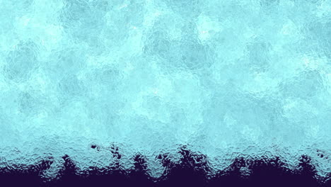 animación de la pantalla congelada sobre un fondo negro