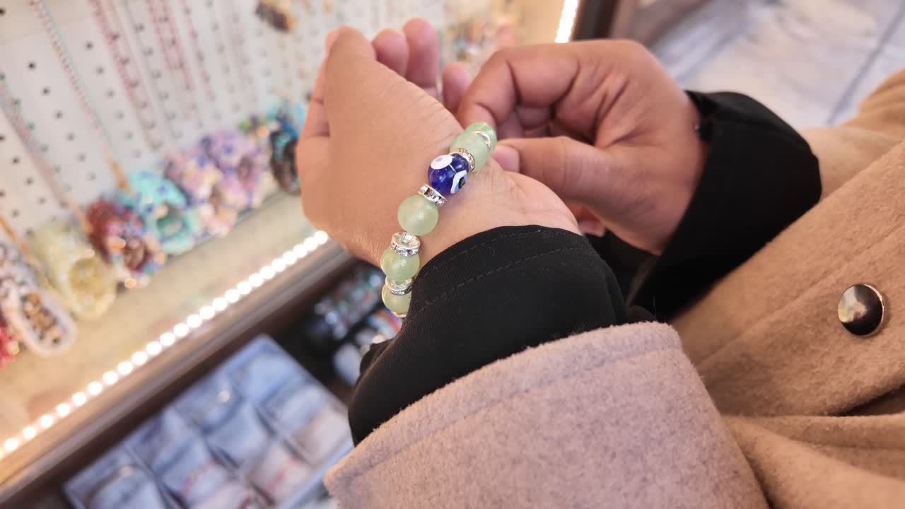 Close-up of a bracelet