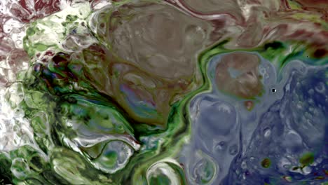 abstract colorful food paint ink explode chaos spread in water