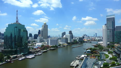 beautiful building architecture around bangkok city in thailand
