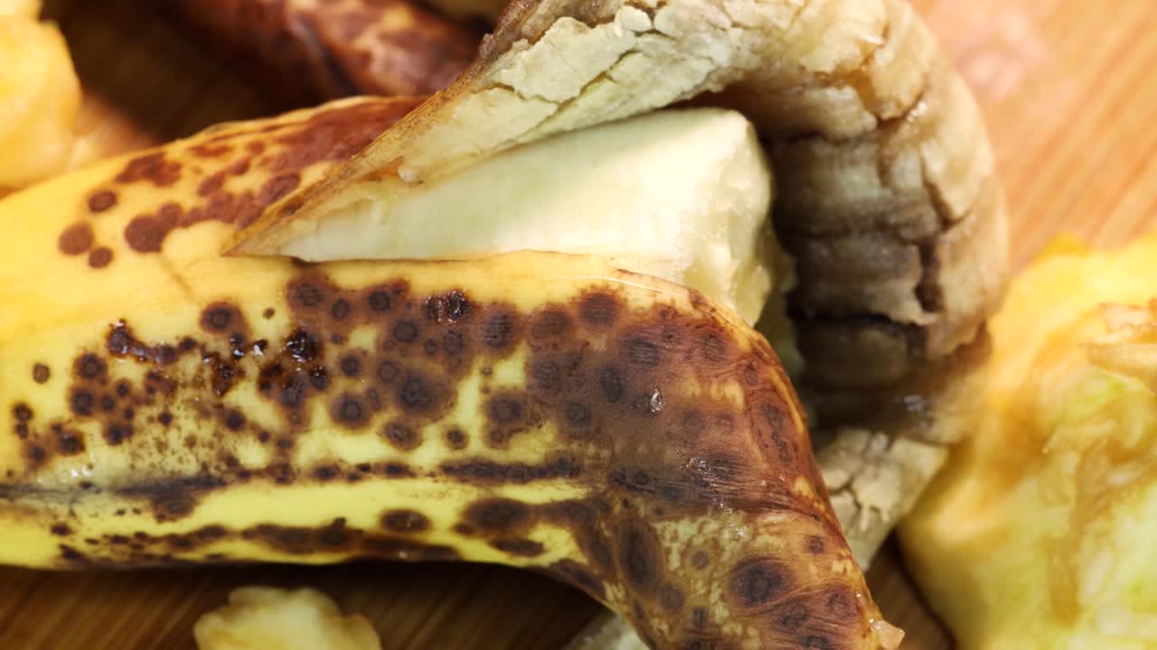 foto macro de fruta estropeada