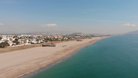 the beach of playas de vera in almeria, southern spain