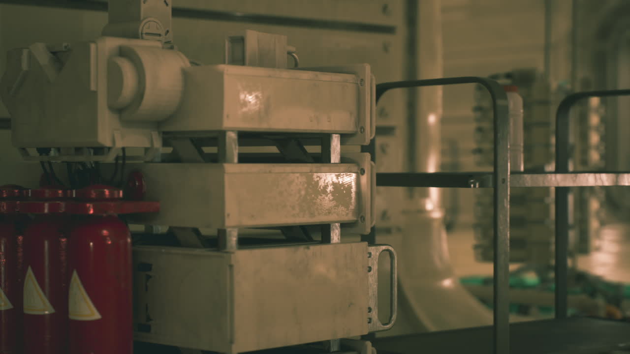 máquinas y equipos industriales en una fábrica