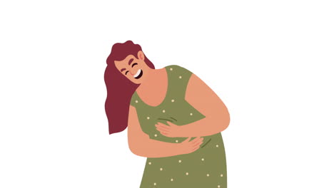 woman laughing