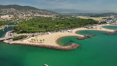 golf paradise: aerial view of mandelieu's scenic greens