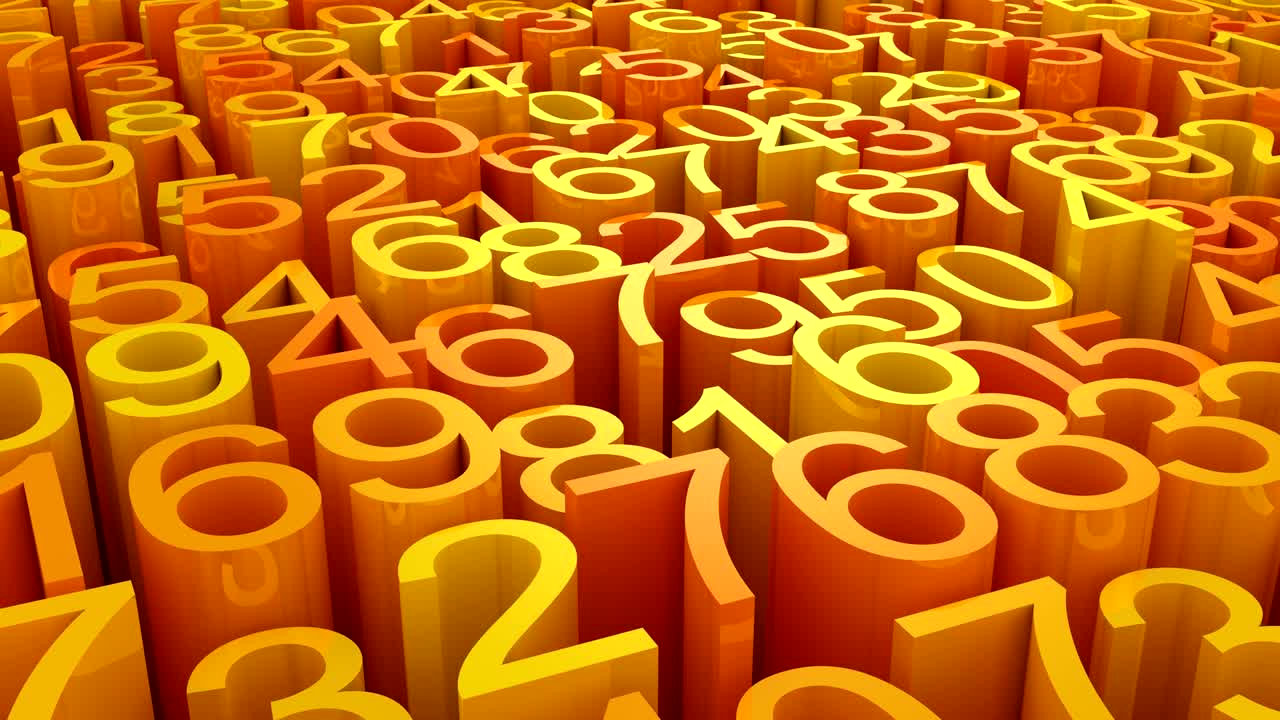 de los números de fondo