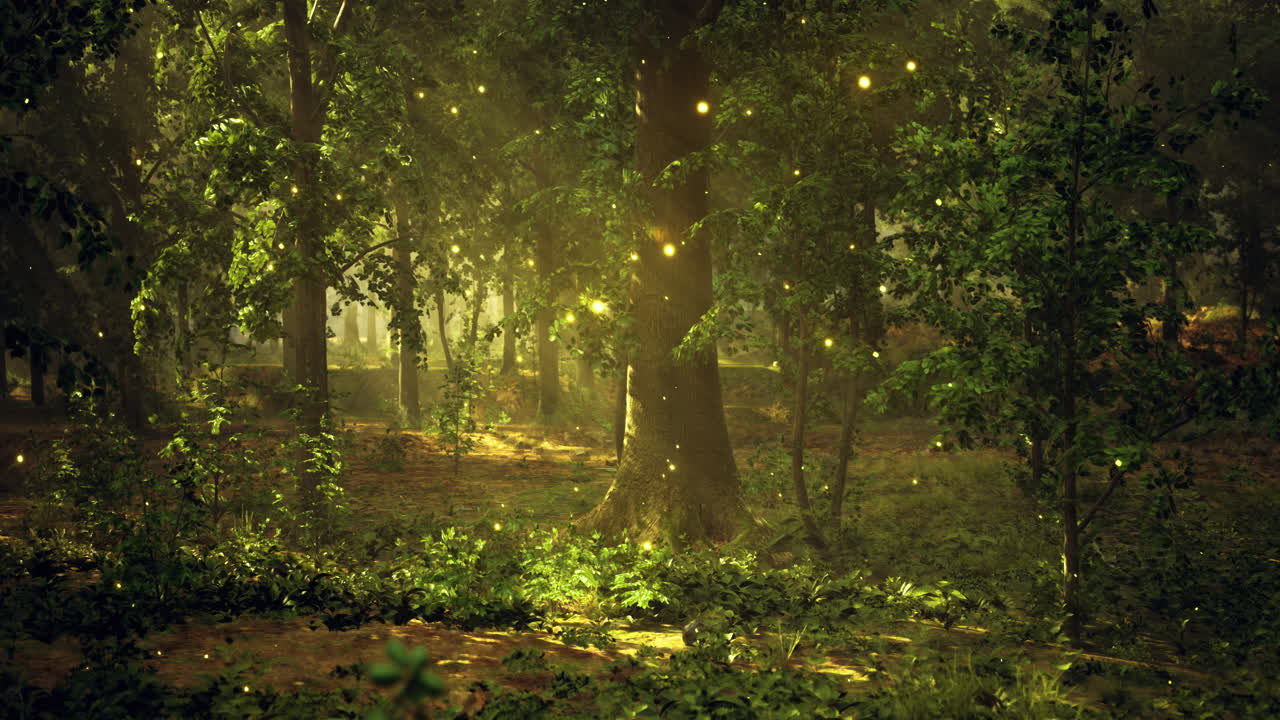 반불이가 있는 마법의 숲