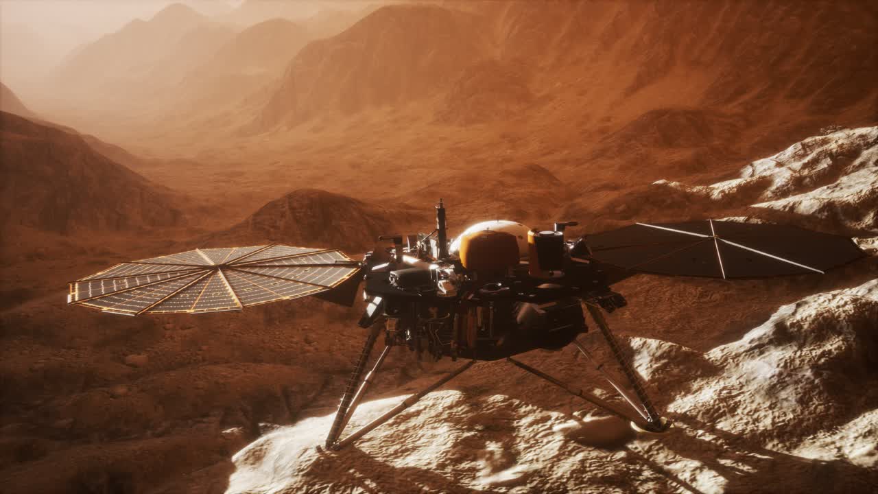 Insight Mars utforsker overflaten av den røde planeten.