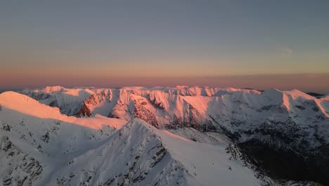 cinematic 4k drone shot - golden hour in the carpathians mountains - romania