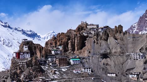 ladakh monastery nestled in the himalayas