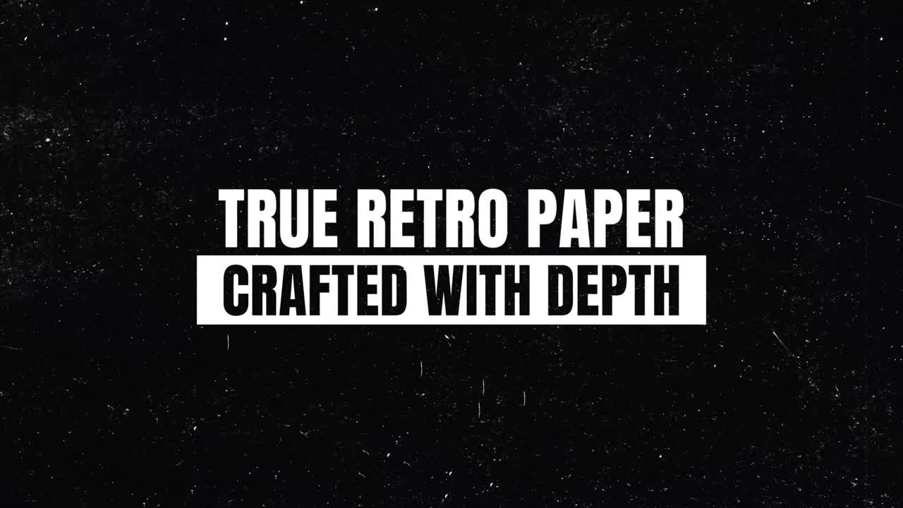 A modern video template designed for worn paper textures pack content