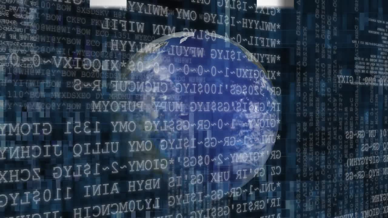 globo giratorio con flechas y datos