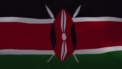 the kenya national waving flag