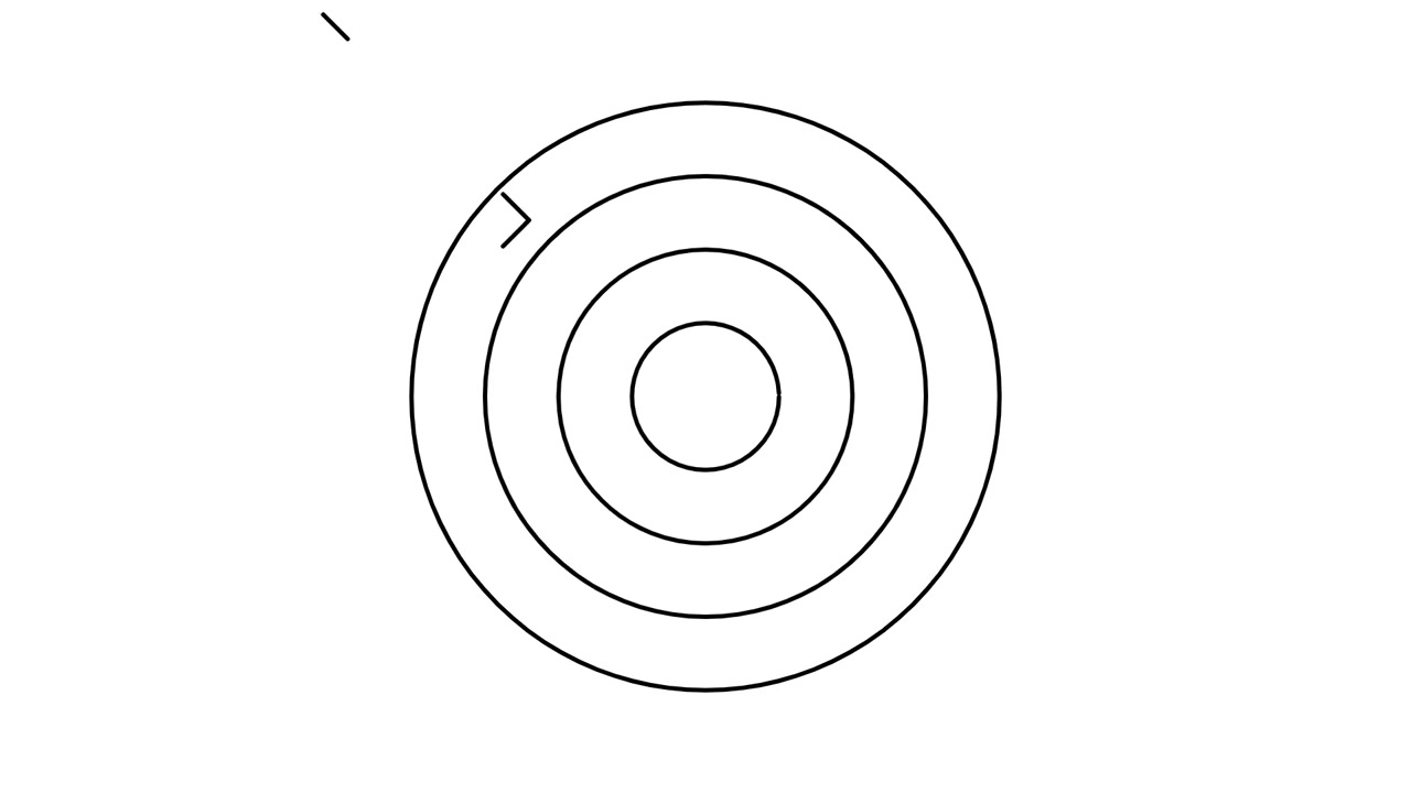 Animated Concentric Circles Forming a Target Graphic