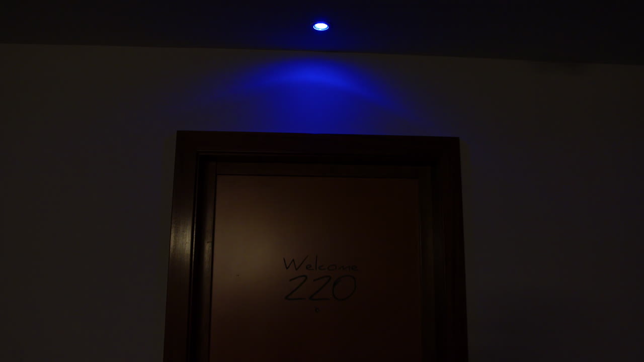 Hotel Room 220 at Night