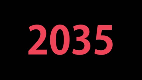 2035 animación de texto gráficos de movimiento