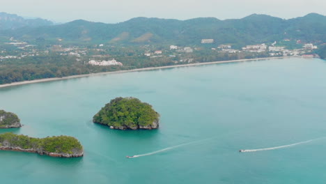 Aerial-of-Ao-Nang-Beach-in-Krabi-island,-Thailand