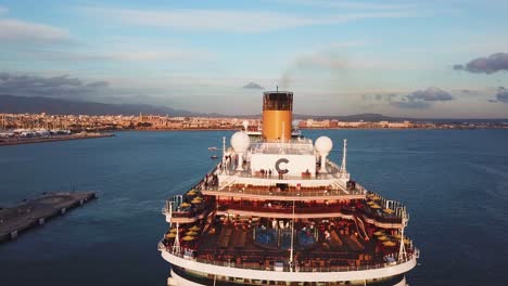 cruise ship in palma de mallorca harbor