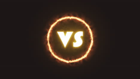 animation: the text vs appearing inside a fire ring