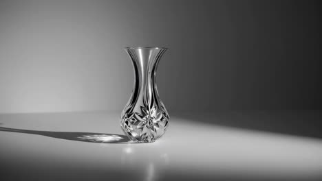 elegant glass vase