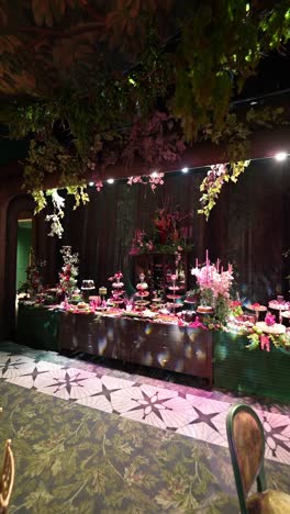 enchanted forest dessert table