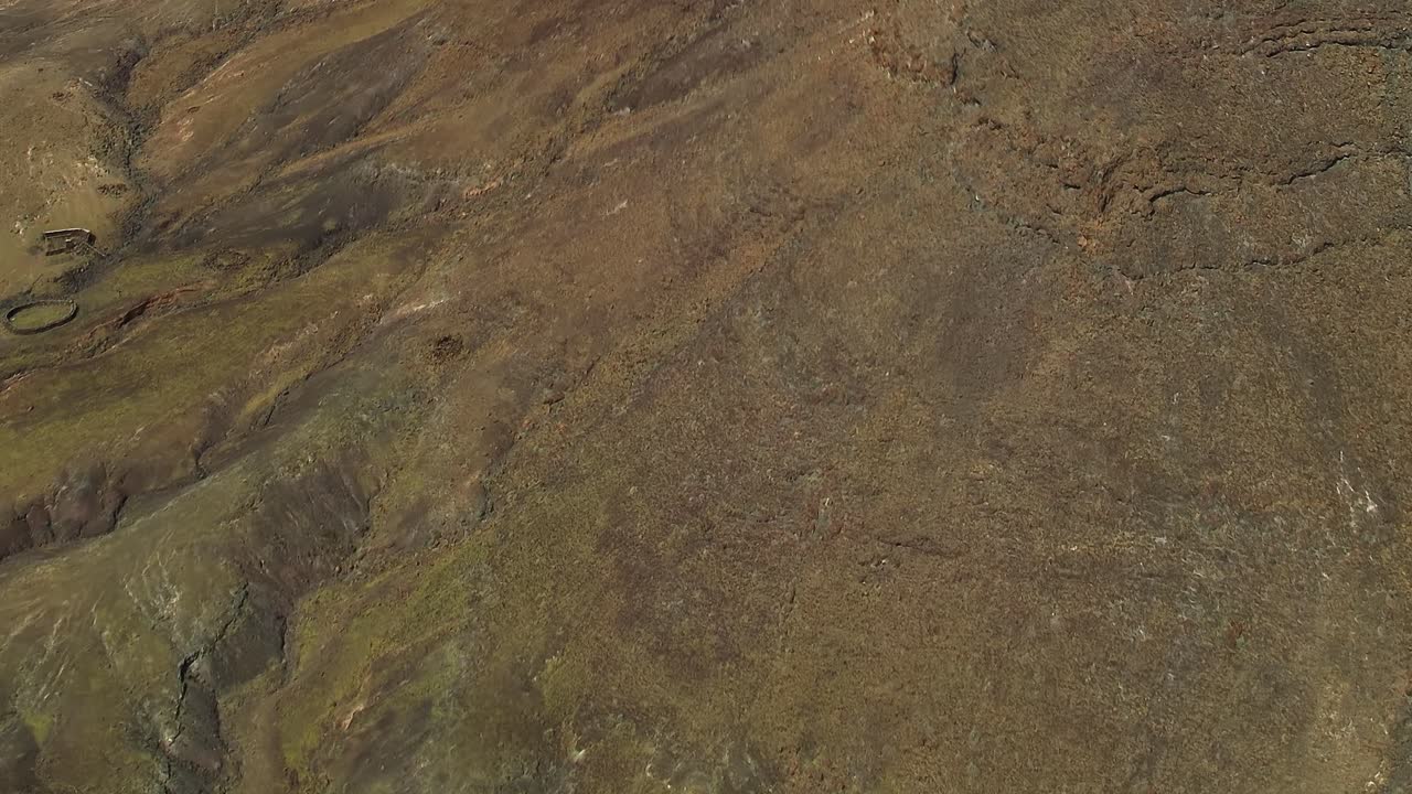 Luchtfoto van vulkanische aardlagen