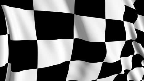 a checkered flag waving in the wind. national 3d racing flag waving