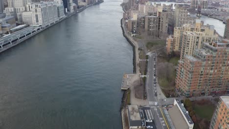 Cinemática-4k-Panorámica-Aérea-East-River-Nueva-York-Ciudad-De-Nueva-York