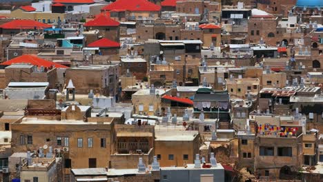 Acre-Tejados-De-La-Ciudad-Vieja-Con-Cúpulas-De-Mezquitas-Y-Torres-De-Iglesias