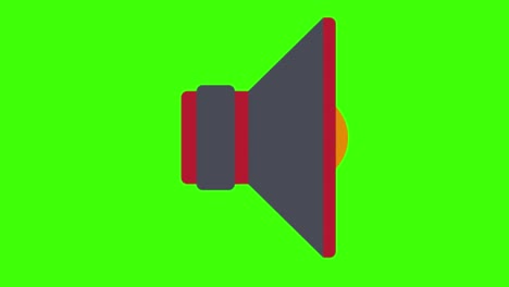 pantalla verde animada del altavoz