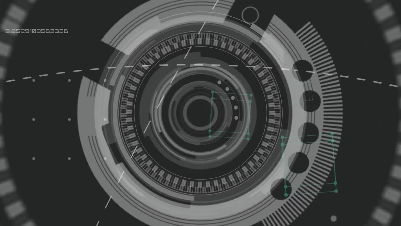 Animation of brain with technology and data processing