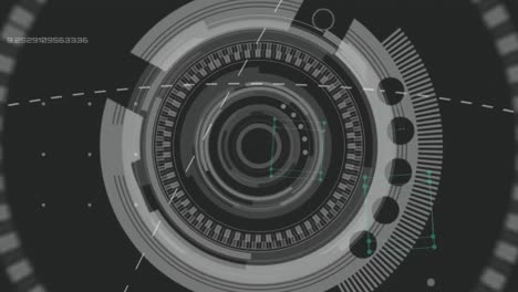 animación del cerebro con tecnología y procesamiento de datos