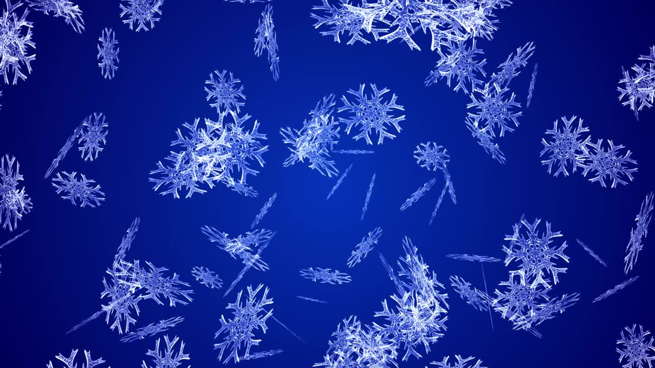 copo de nieve, nieve, fiesta, copos de nieve. el fondo azul de la nieve voladora.